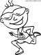 Number five coloring page