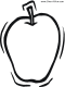 apple coloring page