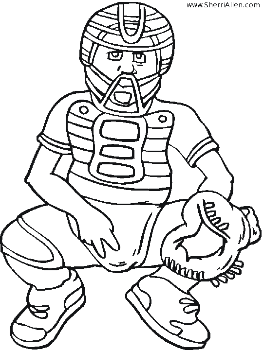 Free Sports Coloring Pages from SherriAllen.com