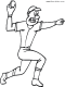 baseball player coloring page