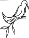 bird colouring page