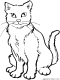 kitty cat coloring page