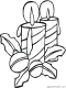 christmas candles coloring pages