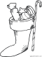 christmas stocking coloring page