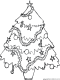 christmas tree coloring page