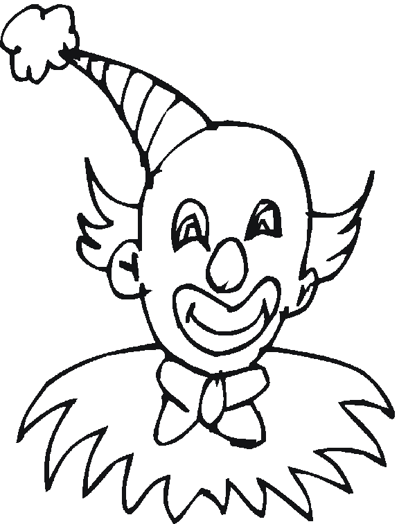 clown coloring pages