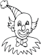 clown coloring page