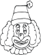 clown coloring page