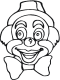 clown coloring page