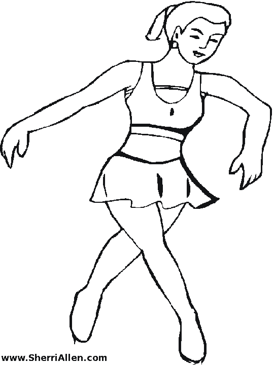 dancing coloring pages - photo #14