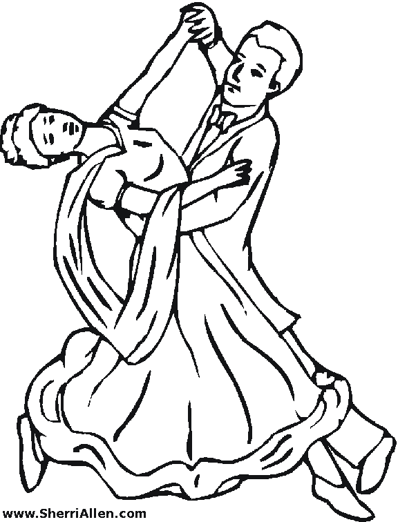 dancers coloring pages - photo #4