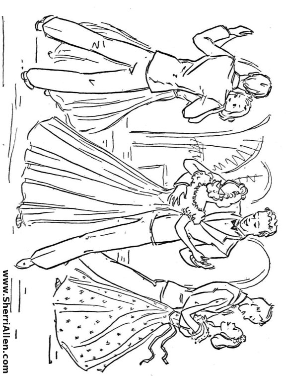 dancers coloring pages - photo #39