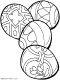 easter eggs coloring page