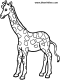 giraffe coloring apges