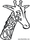 giraffe coloring apge