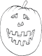 halloween jack-o-lantern coloring page