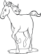 horse coloring page