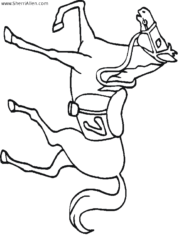 race horse coloring pages - photo #49