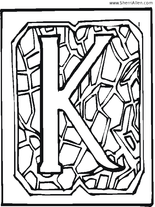 k coloring pages - photo #43