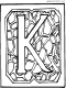 letter k colouring page