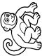 monkey coloring page