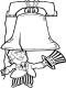 liberty bell coloring page