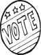 patrotic vote coloring page