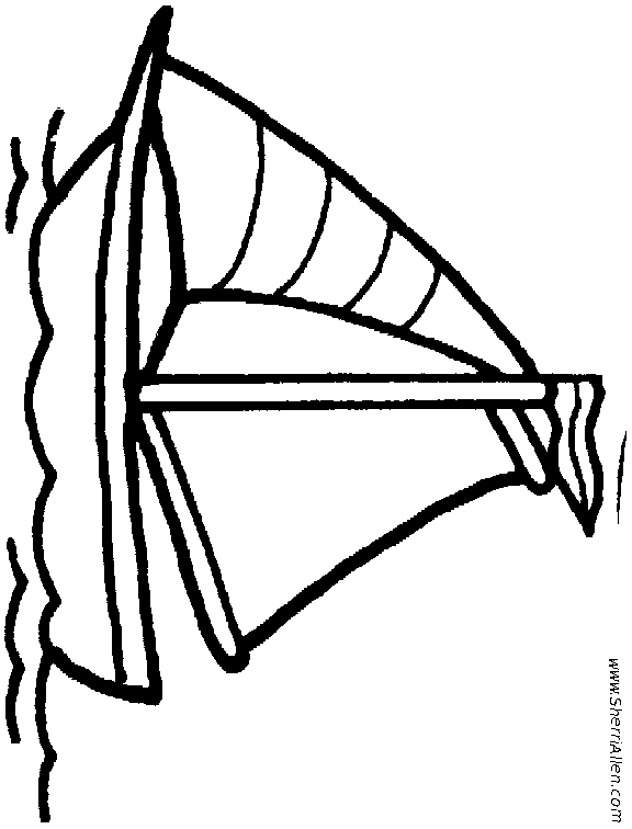 sail boat coloring pages - photo #4