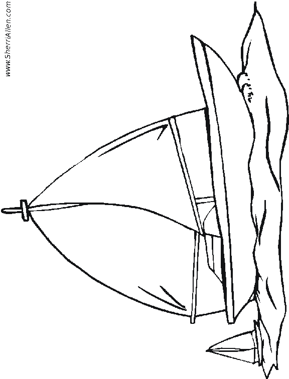 sail boat coloring pages - photo #49