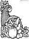 thanksgiving cornucopia coloring page