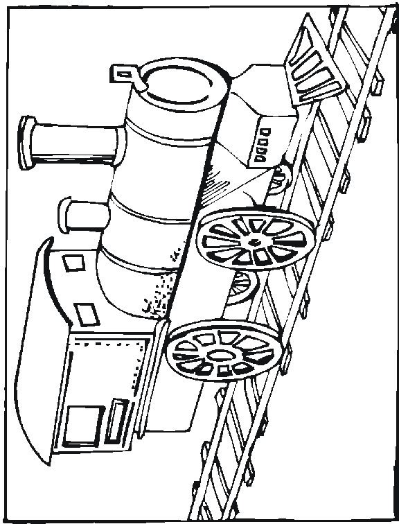 train coloring pages depiction