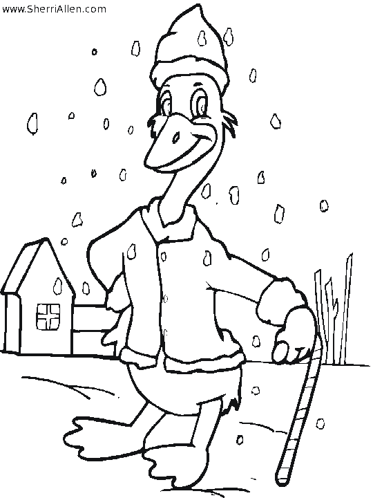 winter printable coloring pages