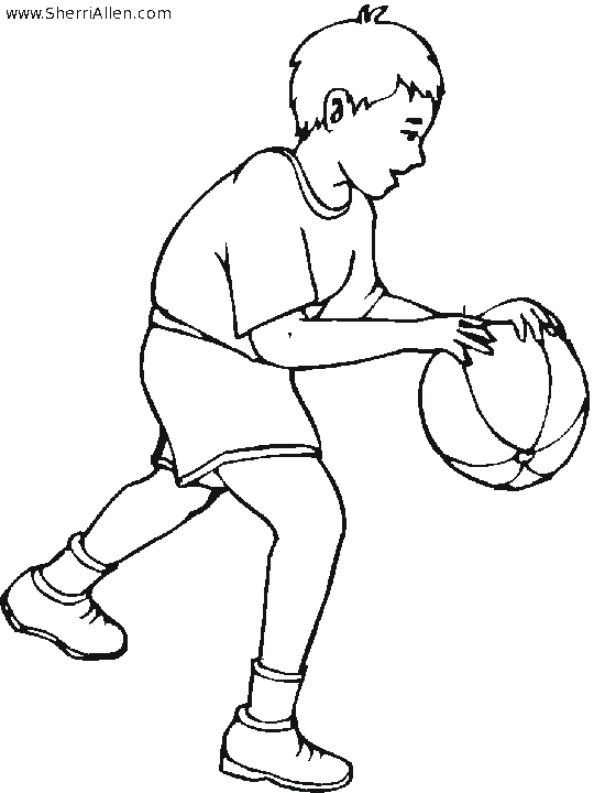 Free Sports Coloring Pages from SherriAllen.com